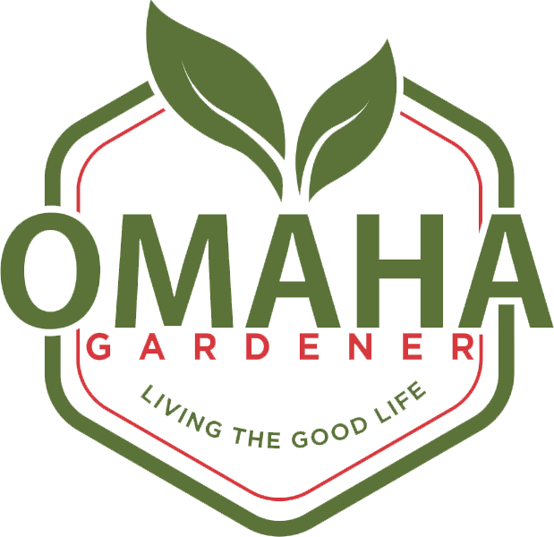 A logo with green leaves.